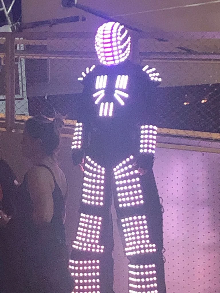 LED Robots and Trays light up the night at Navy Pier!