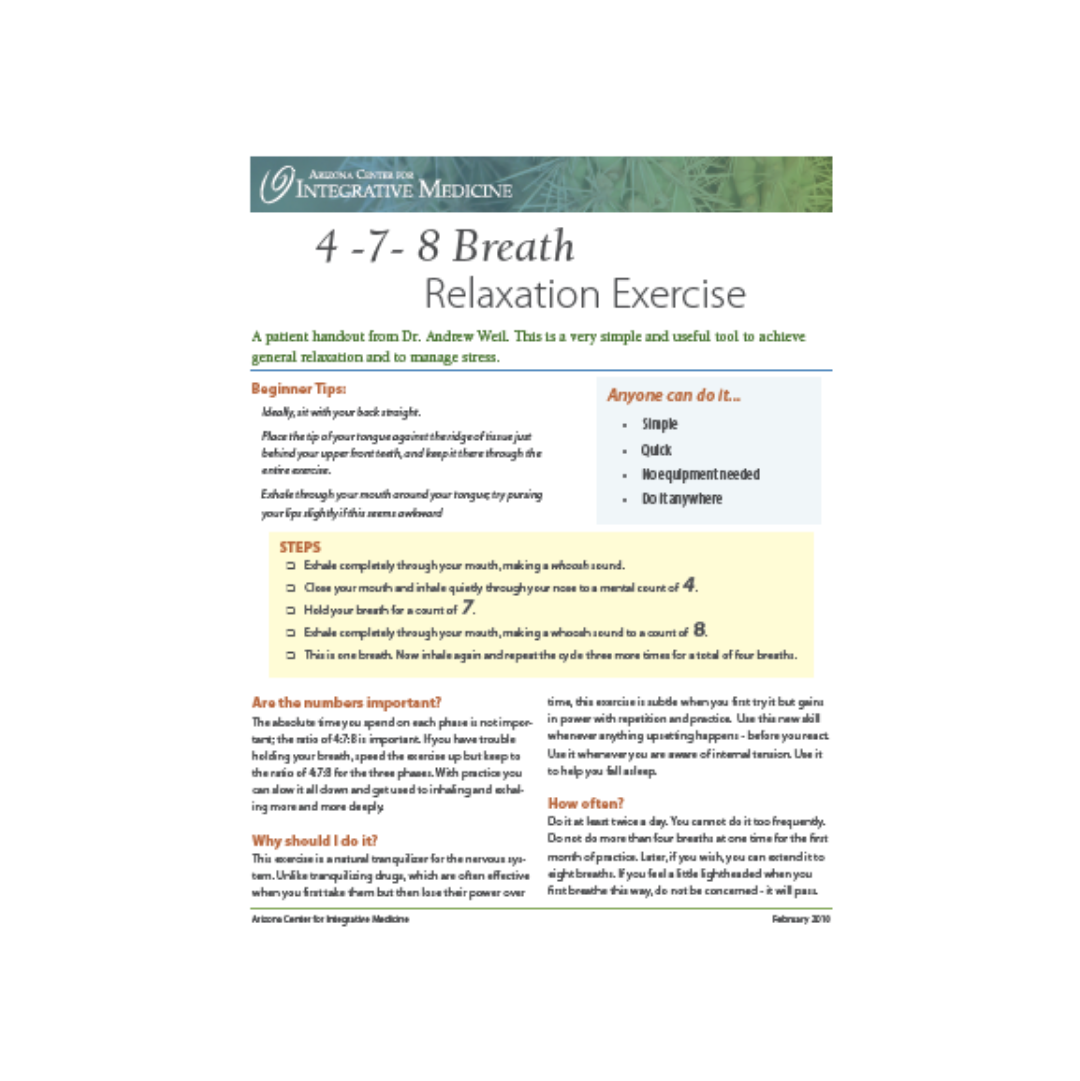 4-7-8 Breath - Relaxation Exercise