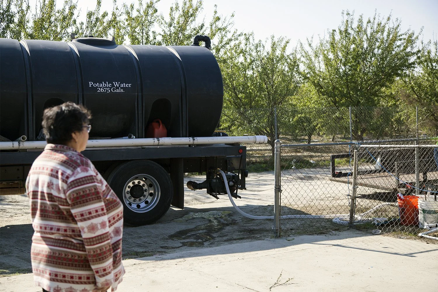  Each tanks needed filling and connecting to the home. 