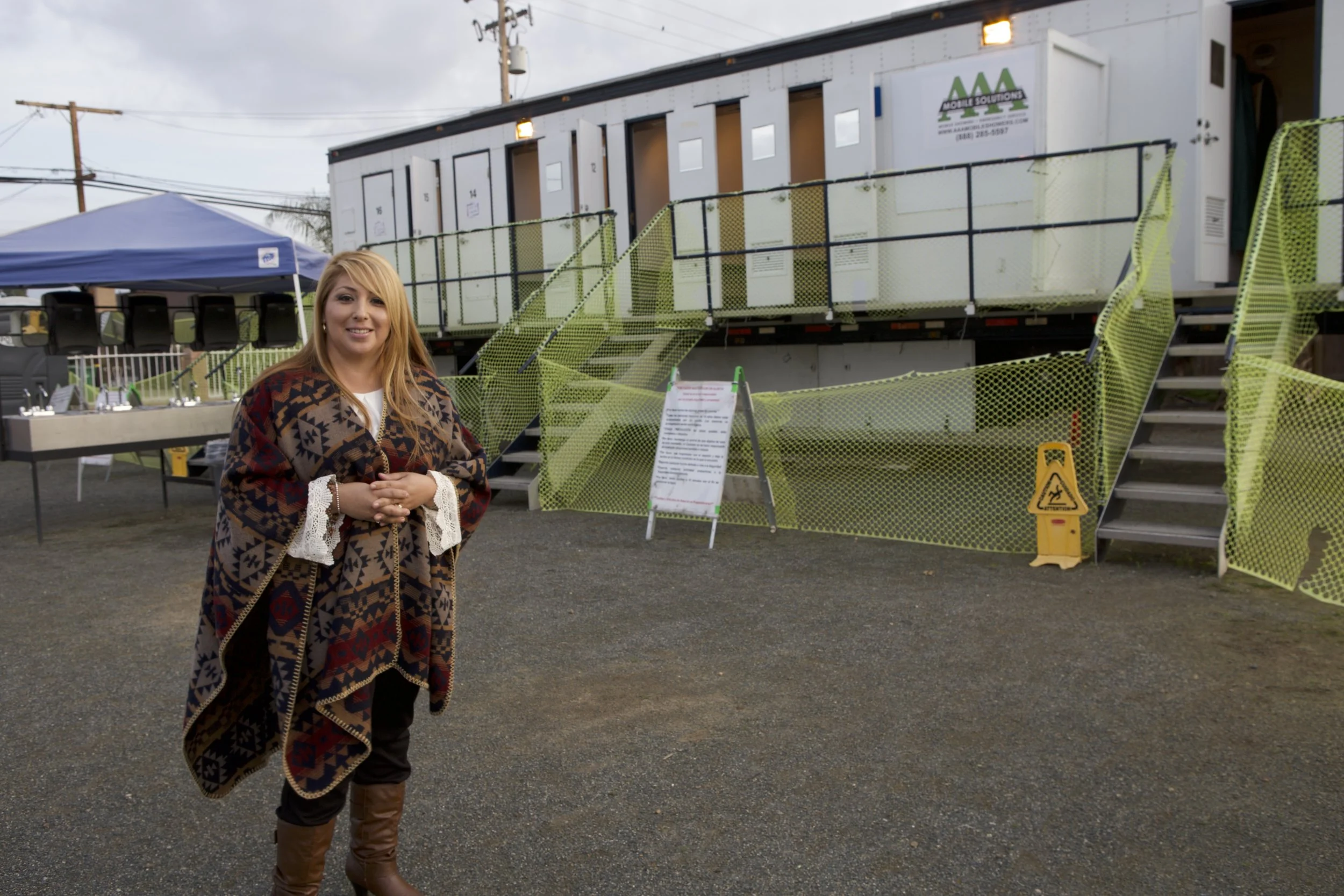  Then there were sanitary stations for showering. 