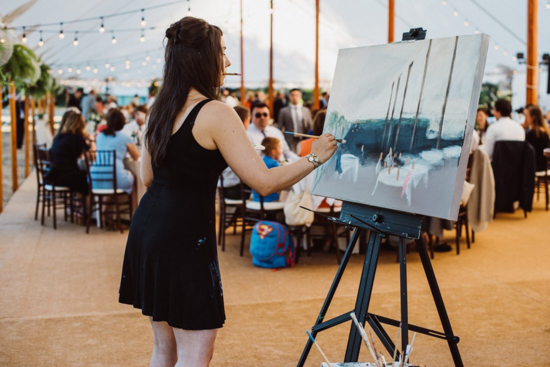 Thanks Astor + Olive Photography for getting this action shot! I love the perspective and how you can see what I see while I'm painting it.