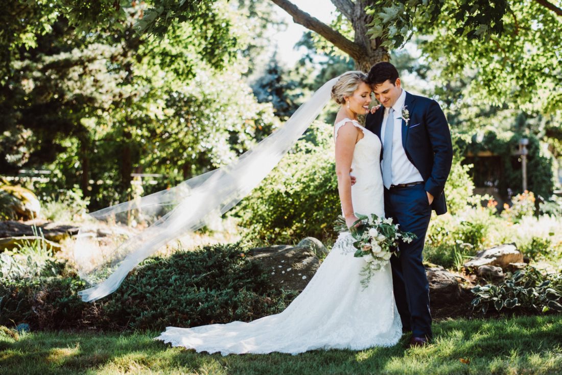 This is the photo I used for reference while painting the bride and groom in more detail in my studio after the wedding.
