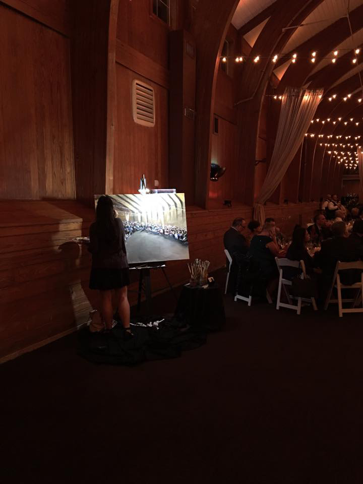 Live Wedding Painting in Progress - Photo Credit: Irongate Equestrian Center