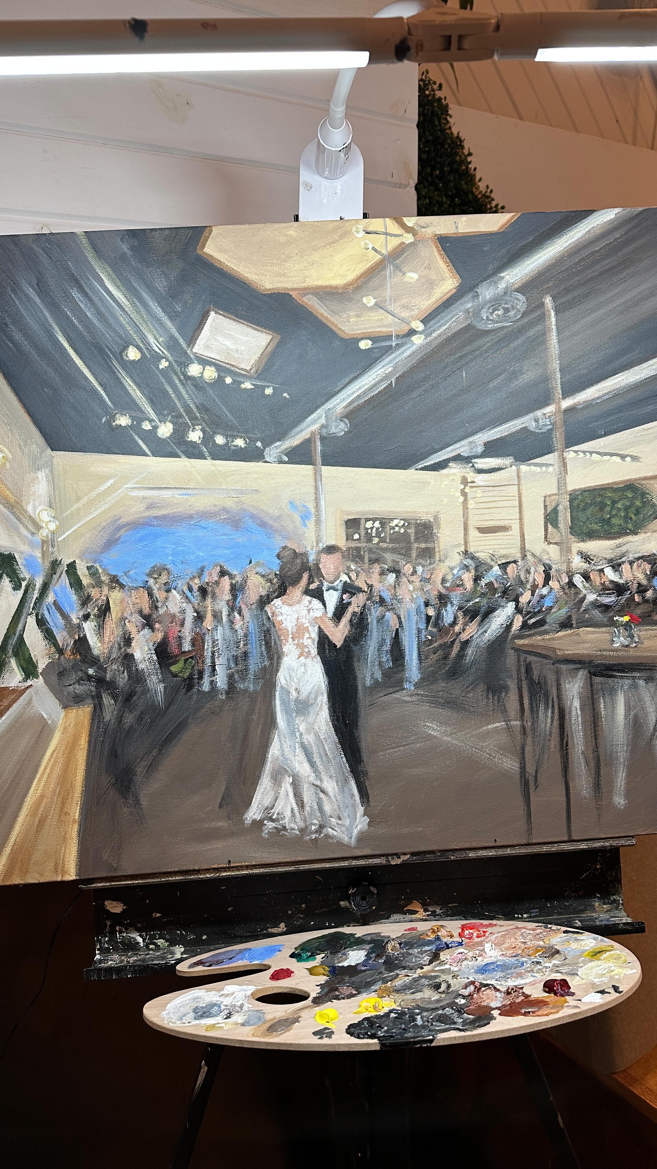 Live Wedding Painting Live Wedding Paintings by Cleveland Wedding