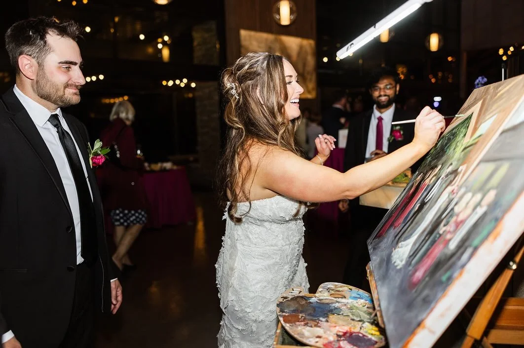 If you saw the painting I shared a few days ago of Emily and Matt&rsquo;s first dance, here&rsquo;s a detail that makes it even more special 🎨✨

As a live wedding painter, I&rsquo;ve seen so many meaningful traditions, but this was a first&mdash;and