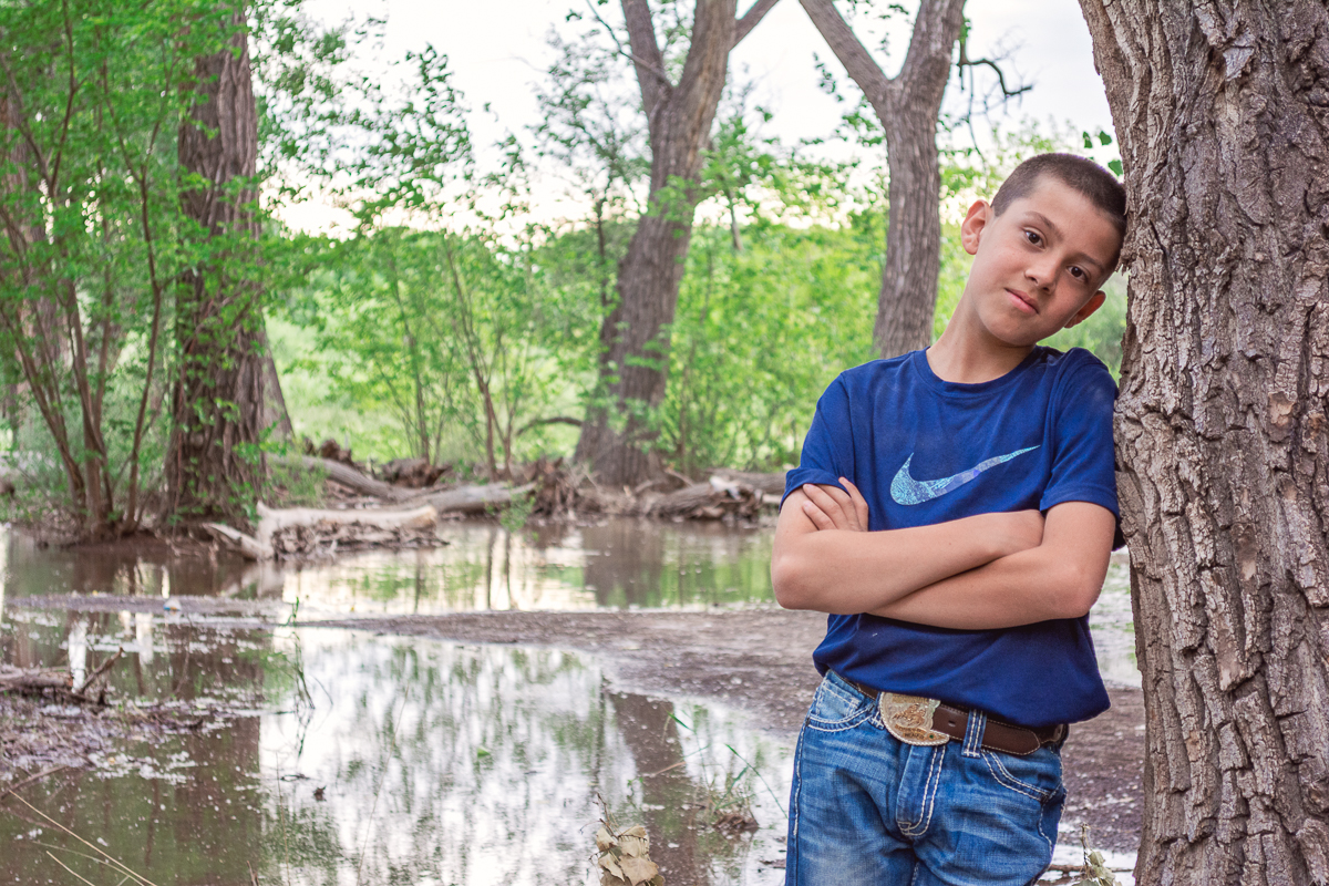 Pre-Teen Boy Portrait, Outdoor Children's Portrait, Annual Portrait, Albuquerque Photographer