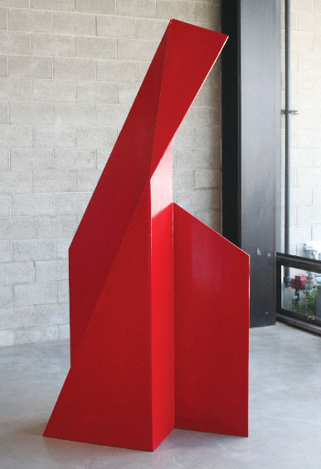 Majestad V, 2009 Betty Gold Steel and paint 96" x 48" x 36" Photo: courtesy of Gebert Gallery