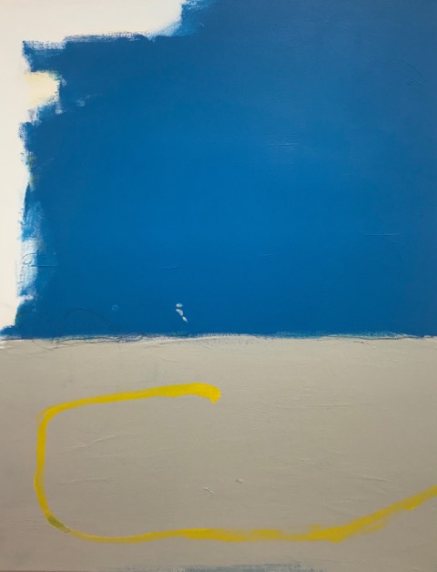 the drunk sea. mixed media on canvas 20x16