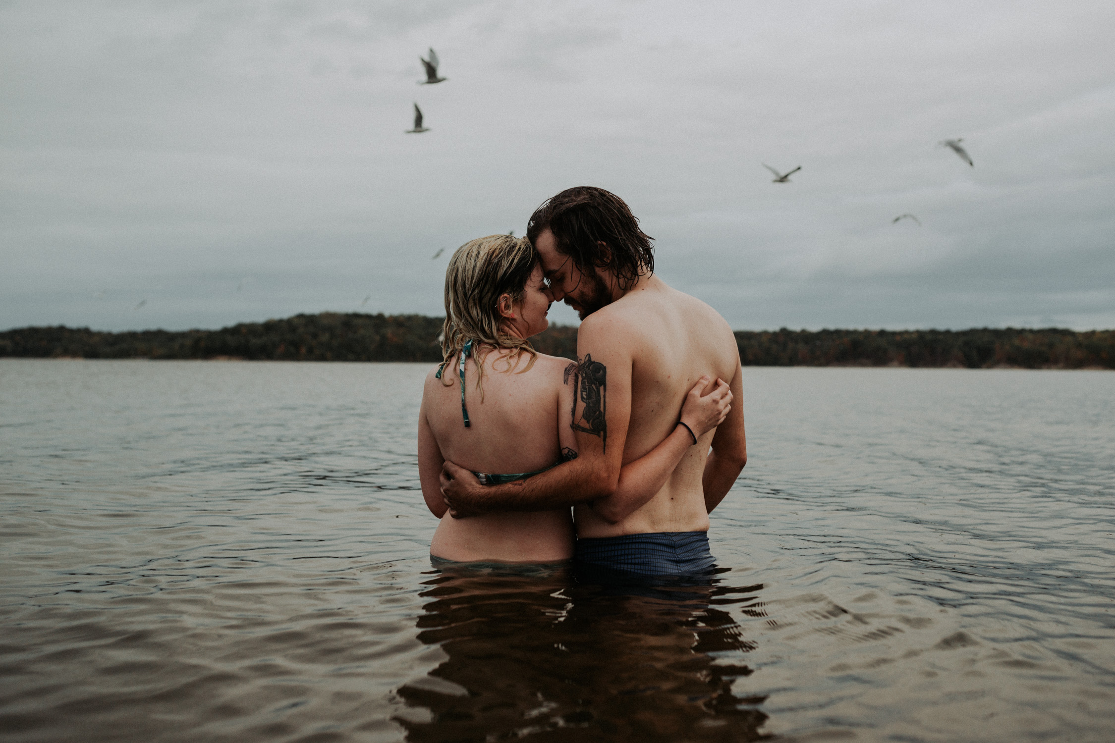 Brittany & Adam: Eastfork Lake Couple Shoot.
