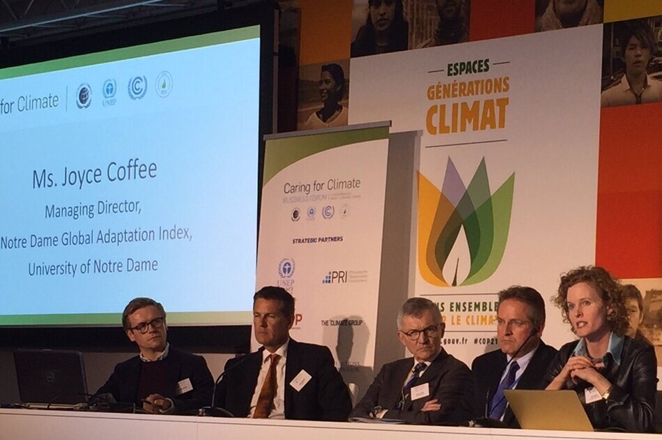 Joyce Coffee COP21 UN Global Compact Caring for Climate