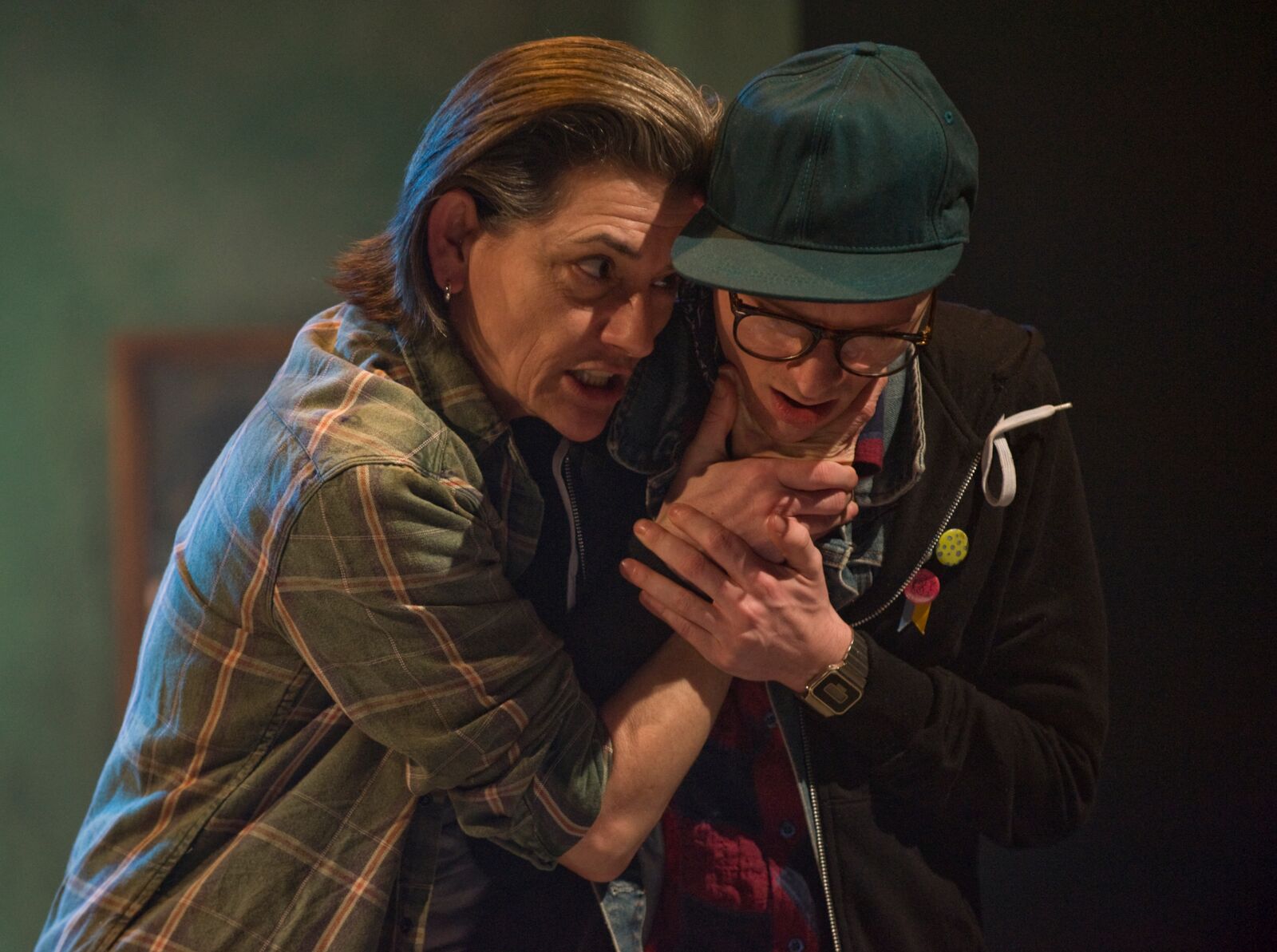   L-R   Janet Ulrich Brooks and Matthew Sherbach in the About Face Theatre Production directed by Bonnie Metzgar.&nbsp;Costumes by David Hyman, Set Design by Tom Burch, Lighting Design by Lee Fiskness.  &nbsp;Photo by Michael Brosilow.  