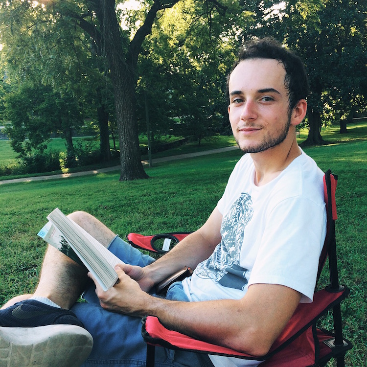Reading in the 12th South Neighborhood park—always good to find downtime, too.