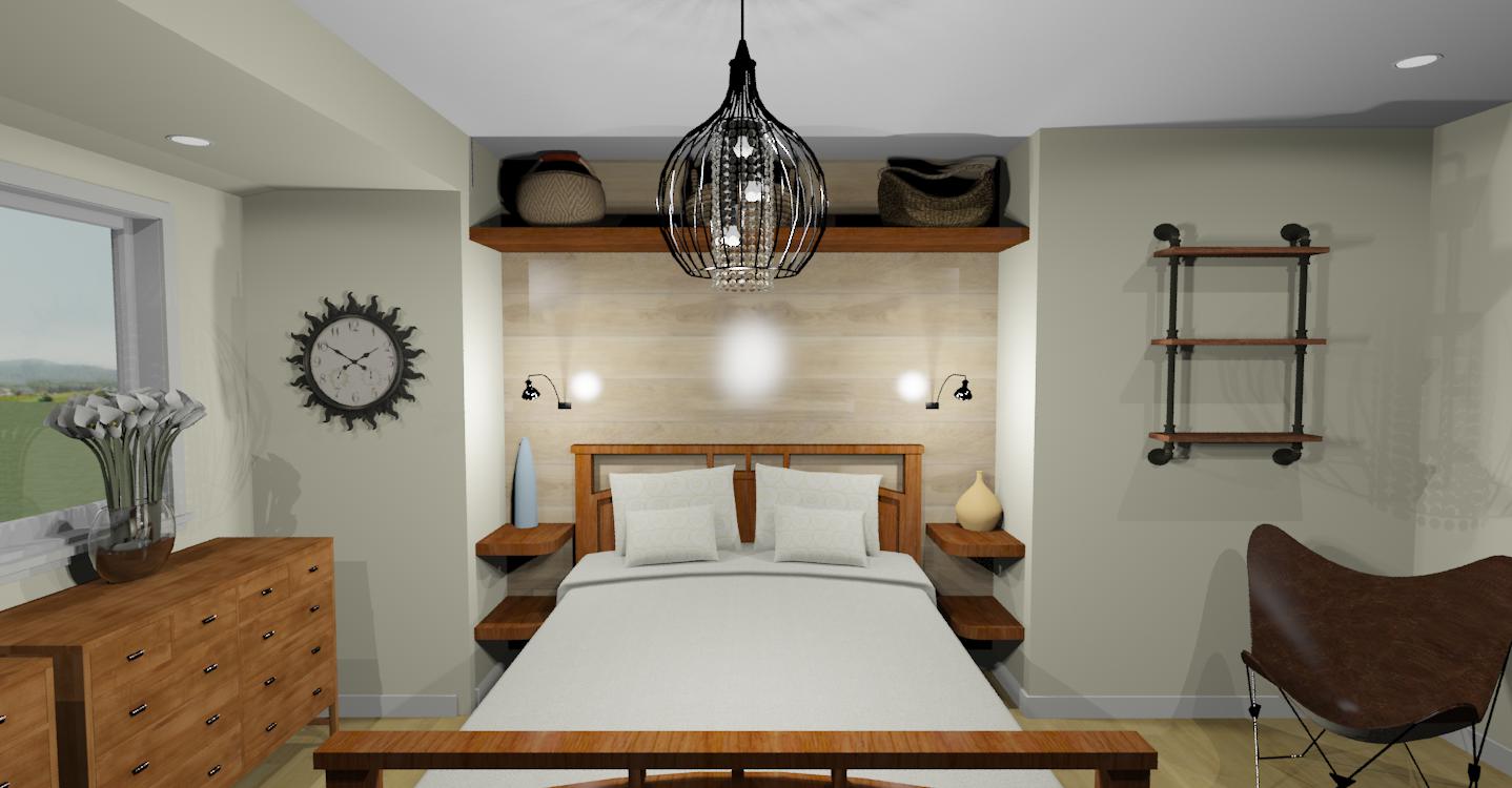Bed nook - a great way to maximize space in a small room and create a cozy space to wind down.