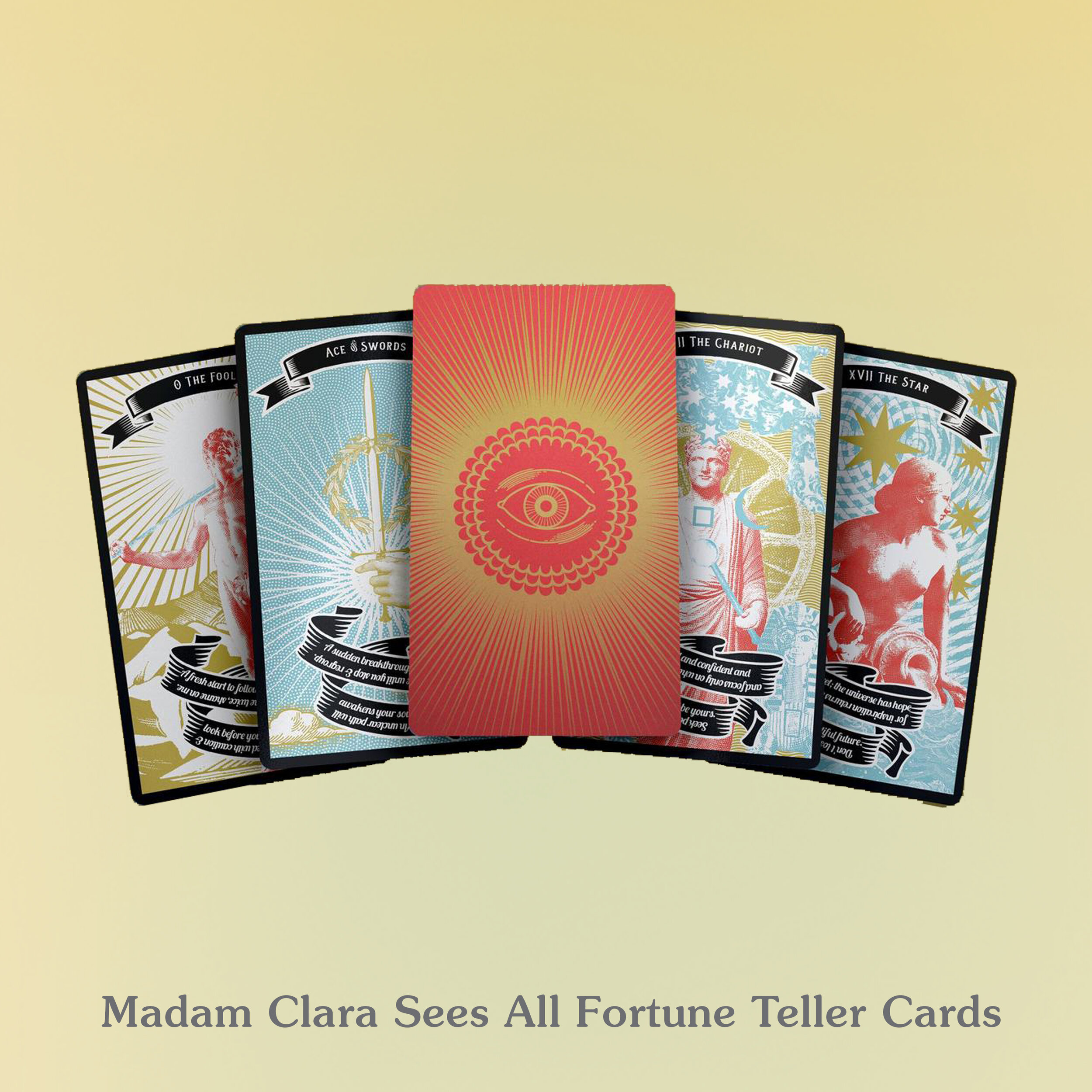 Madam Clara Sees All Fortune Teller Cards