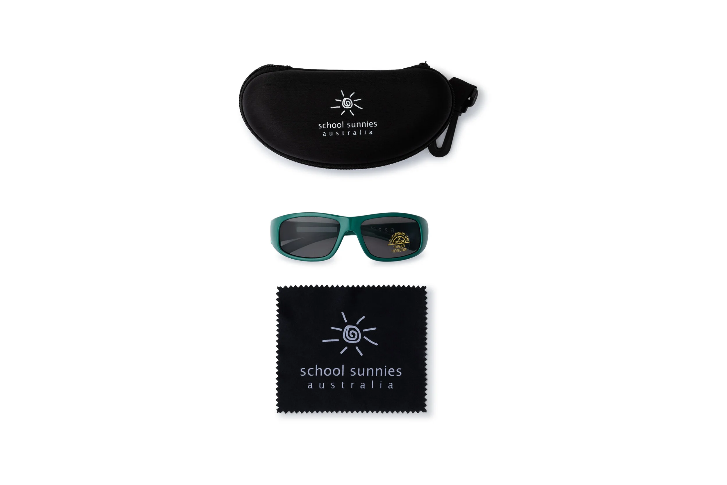 small green sunglasses