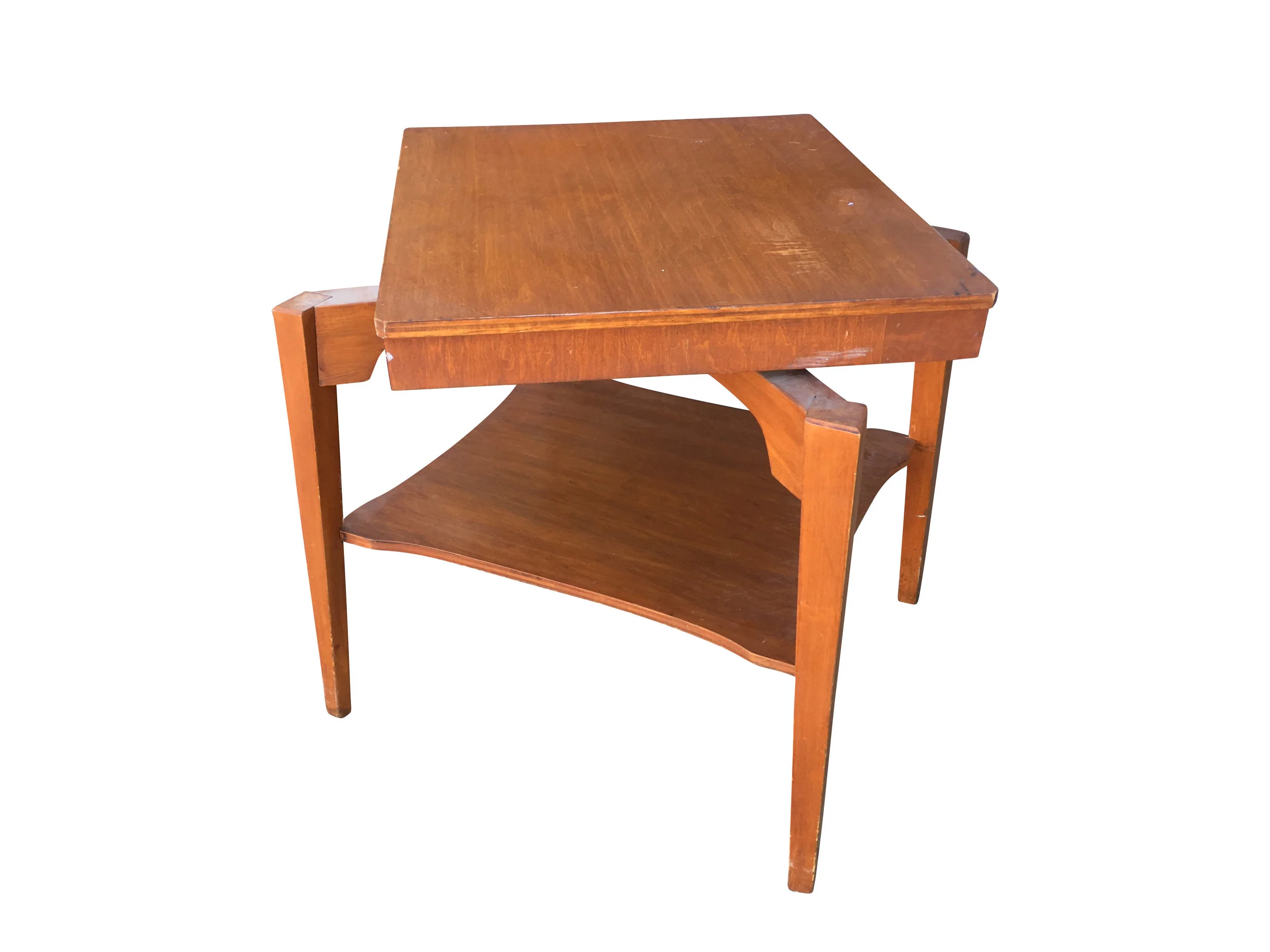 Vintage MCM Spinning  Coffee Table 