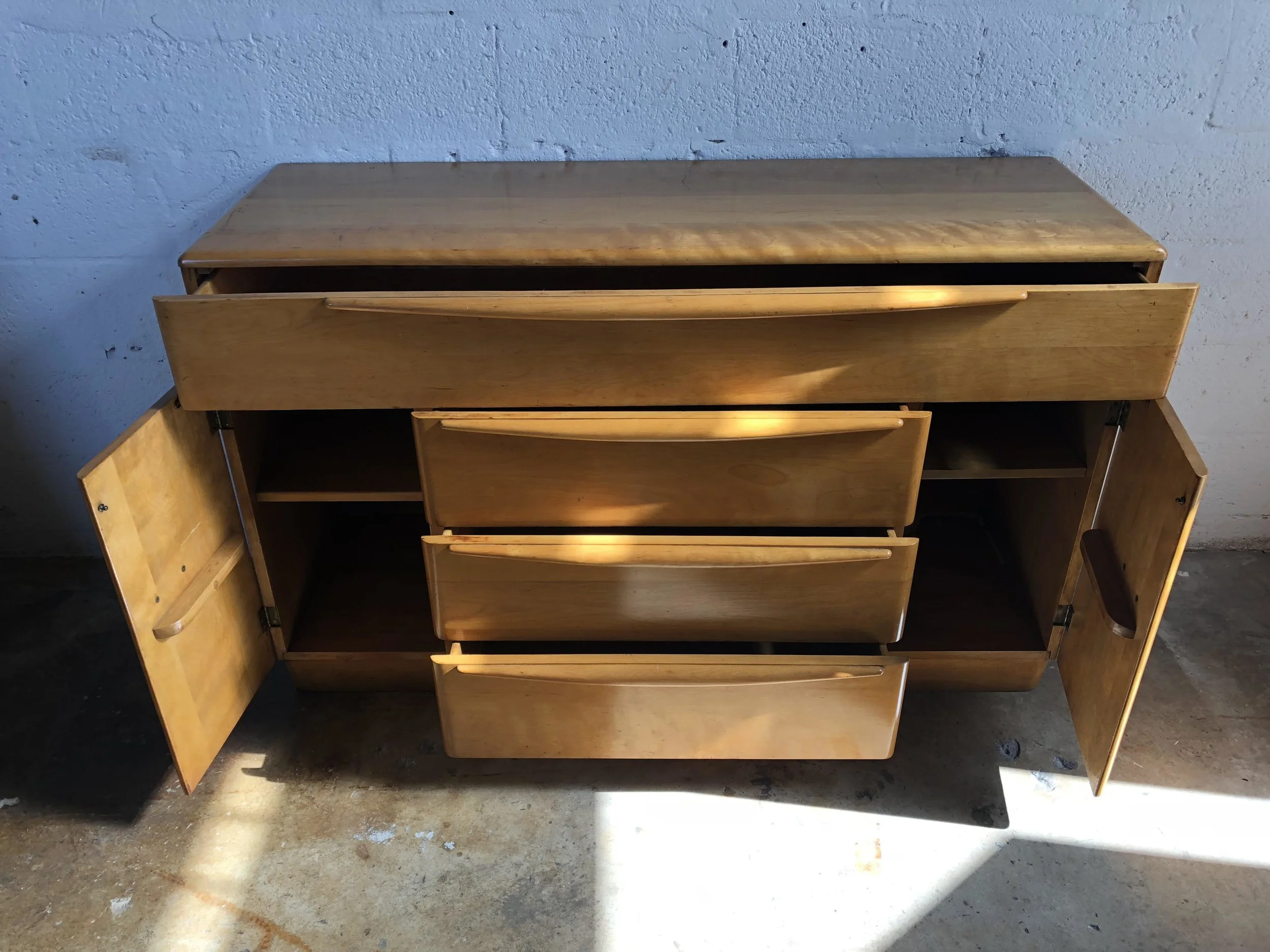 Mid-Century Modern Heywood Wakefield Champagne Credenza Buffet
