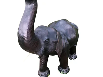 Large Vintage Leather Elephant 