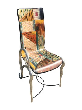 Hand Painted Decorative Chair for Entryway 