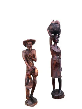 Pair of Large African Statues 