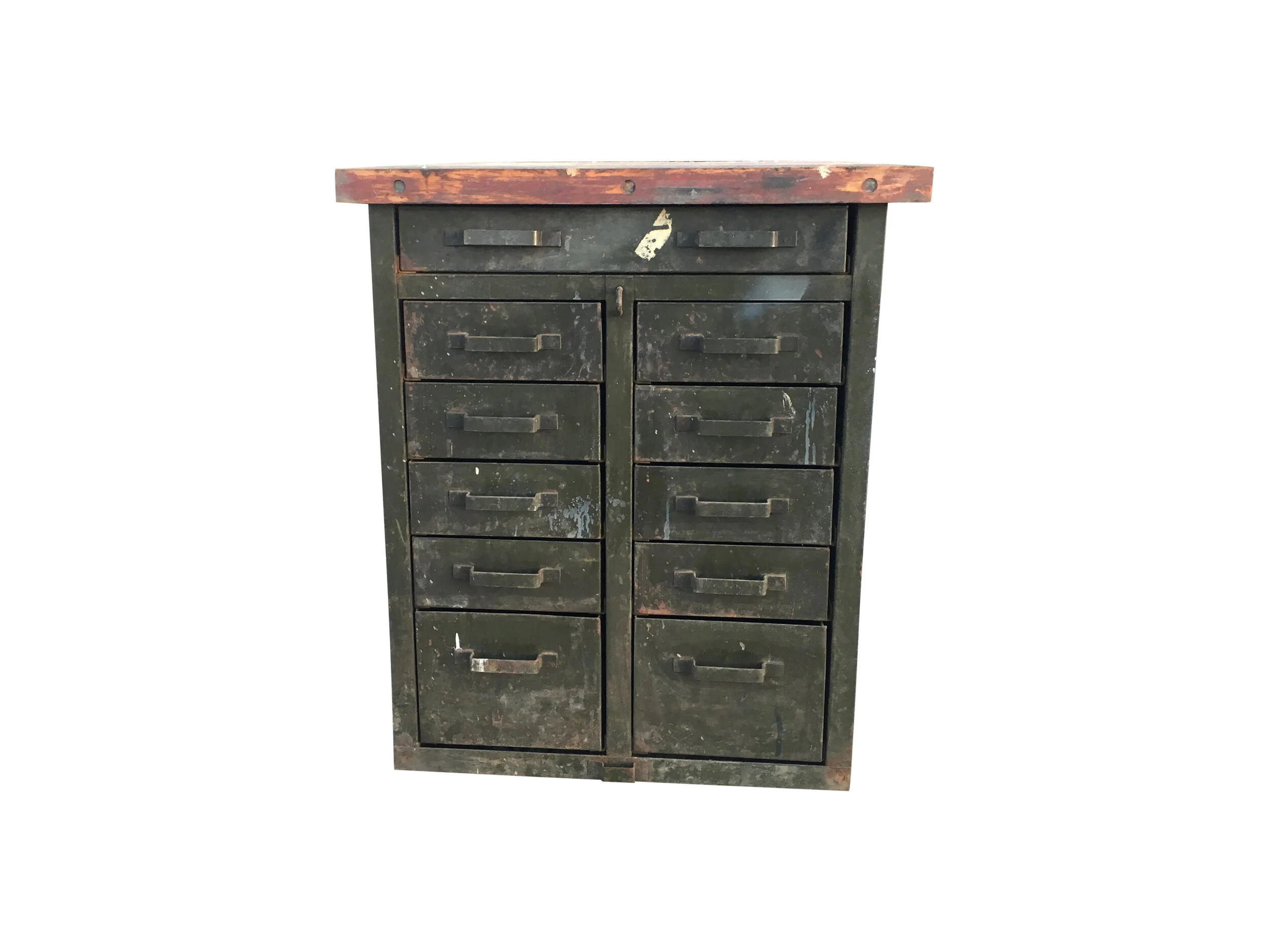 Vintage Industrial Metal Cabinet 