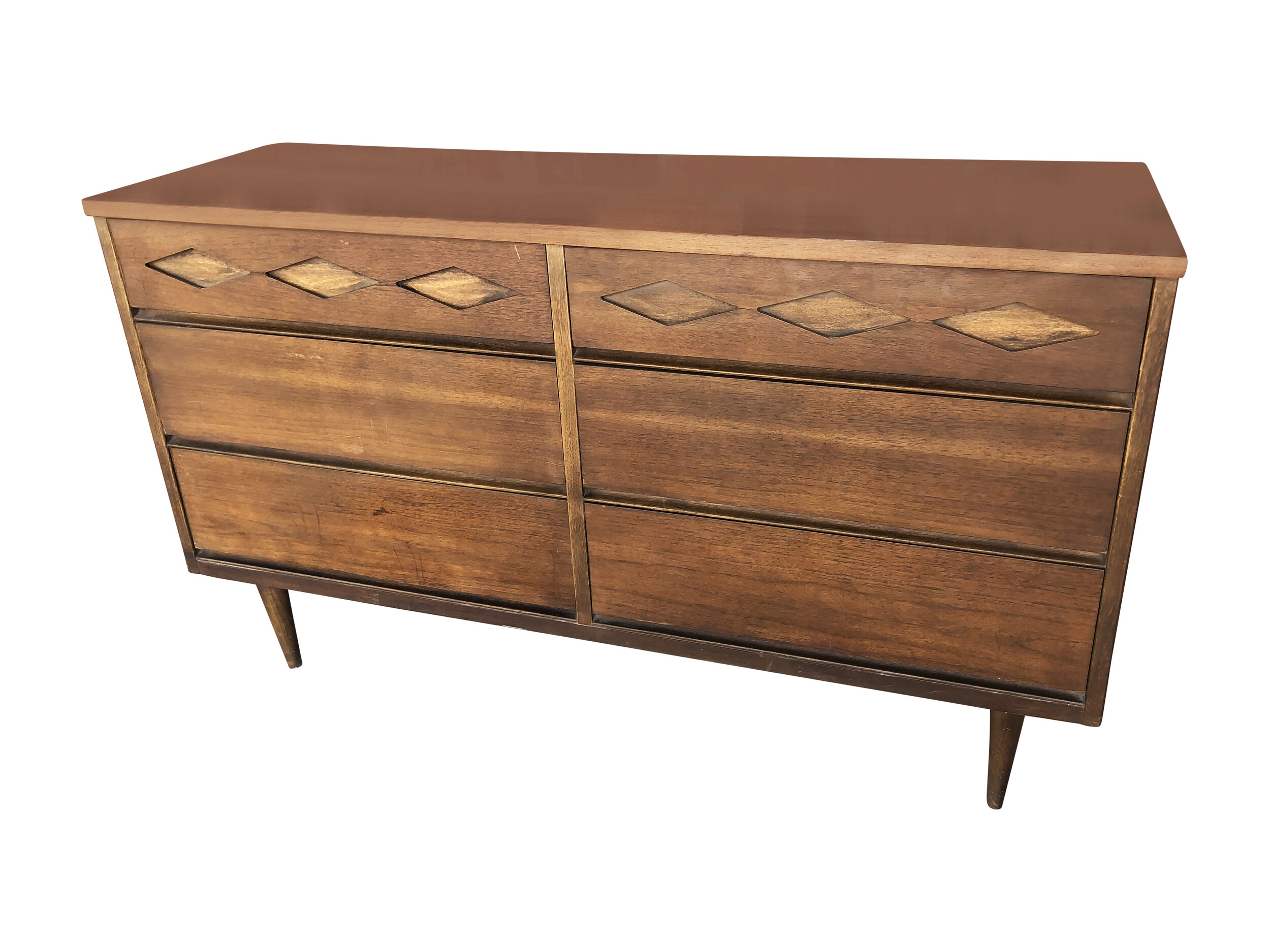 Mid Century Modern Bassett Dresser Credenza 