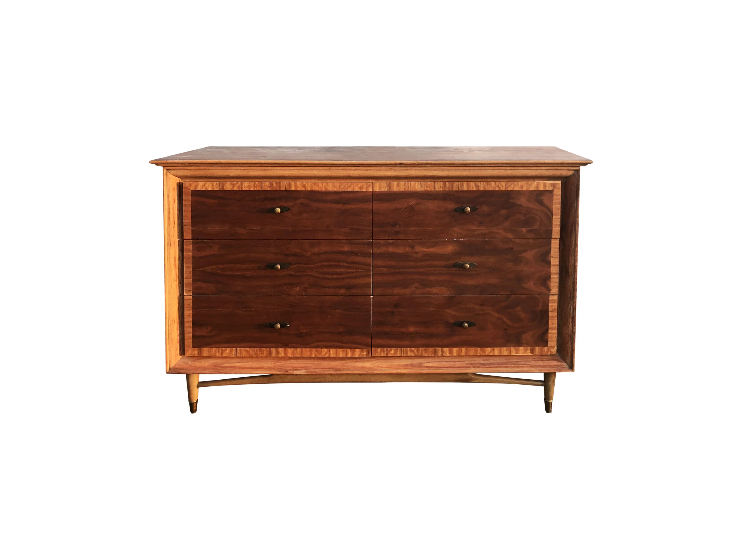 kroehler mid century modern dresser Kroehler Mid Century Modern Walnut Tallboy Dresser. Vintage MCM. Delivery Priced Separately