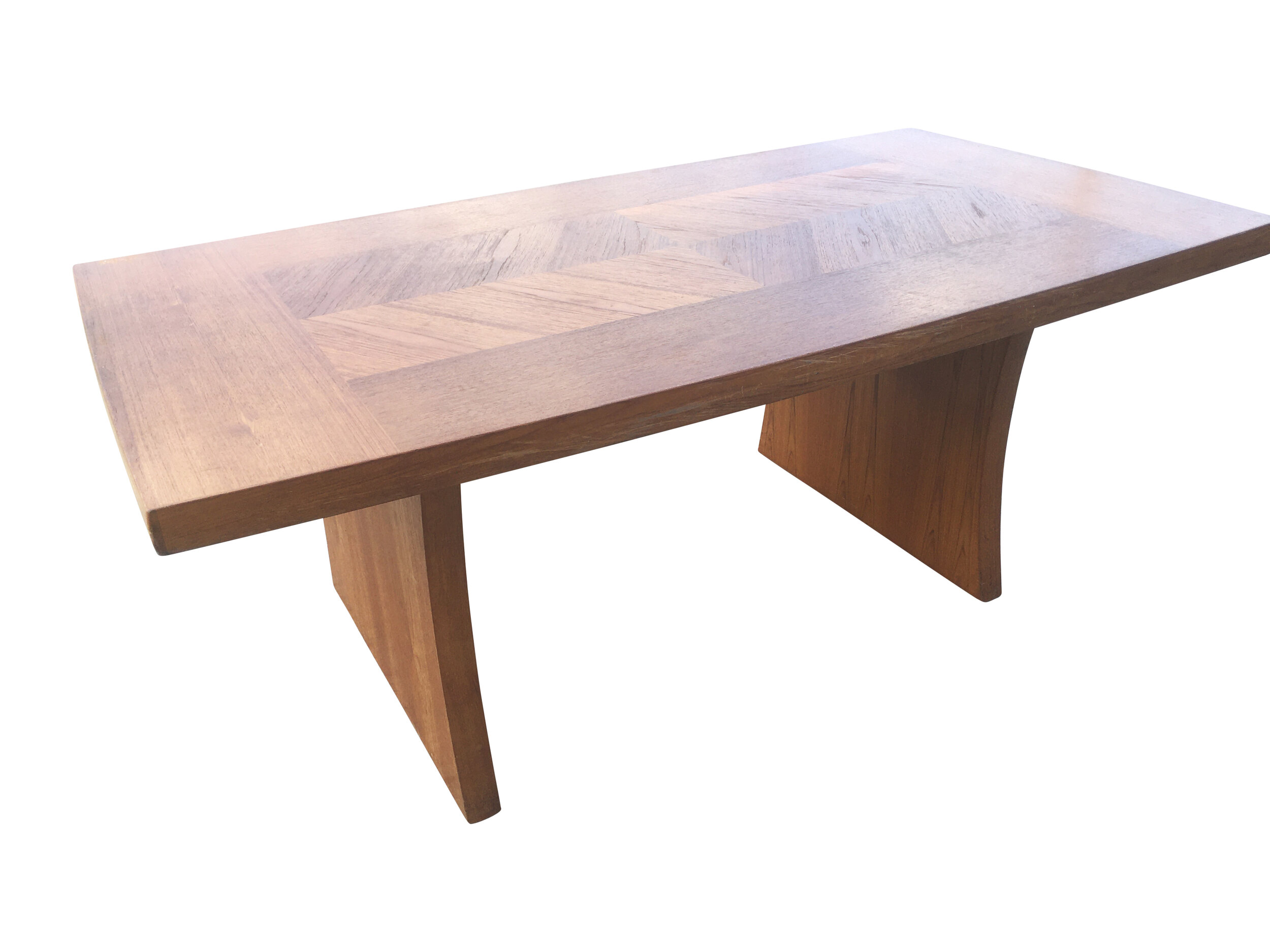 Mid Century Modern Teak Dining Table 