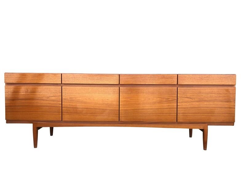 Mid Century Modern Credenza, By Kofod Larson, Danish Teak Model 66