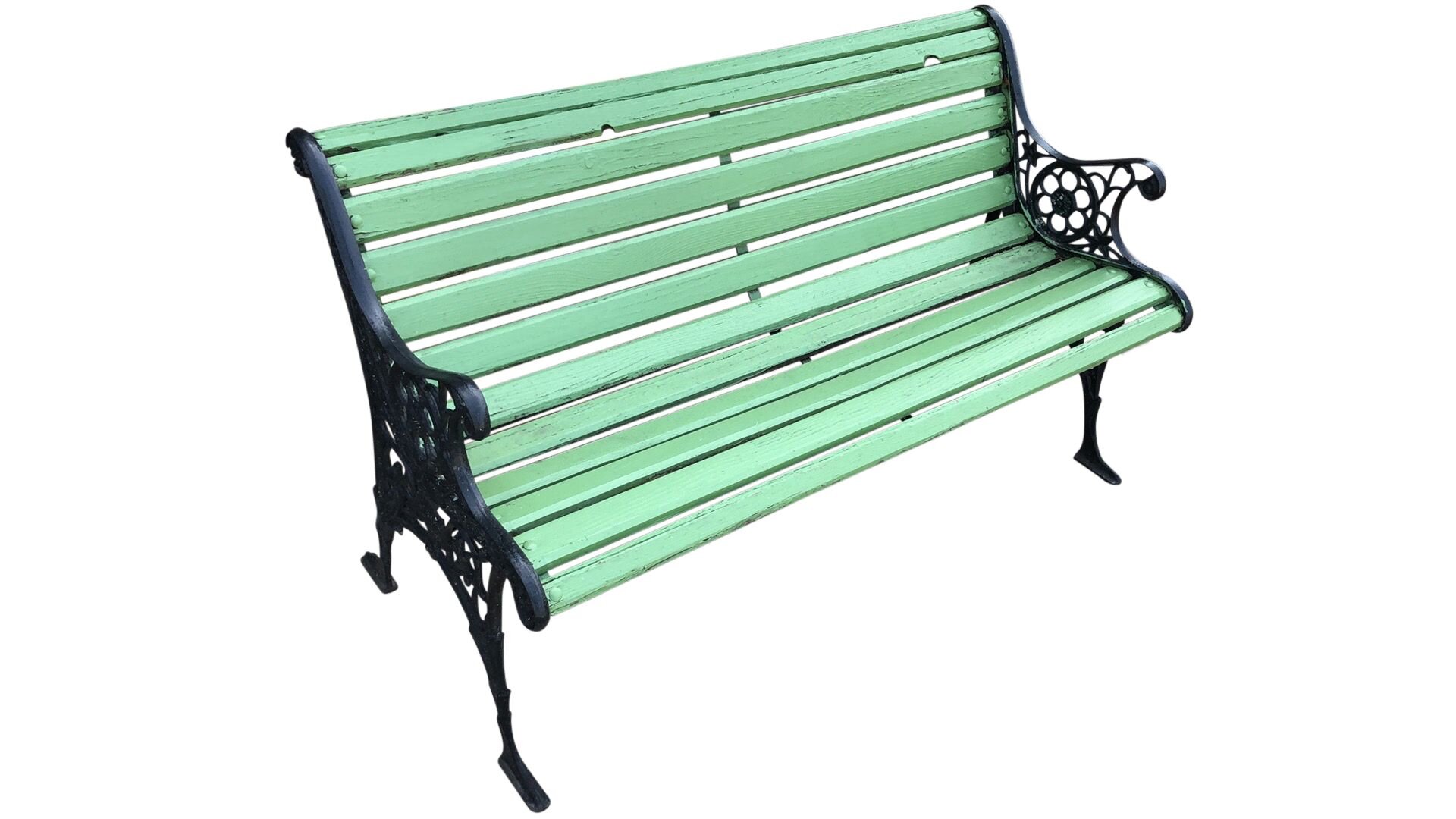 Vintage Industrial Park Bench Seating 