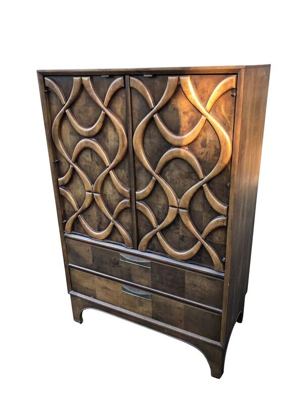 Interesting Mid Century Modern Tall Chest 