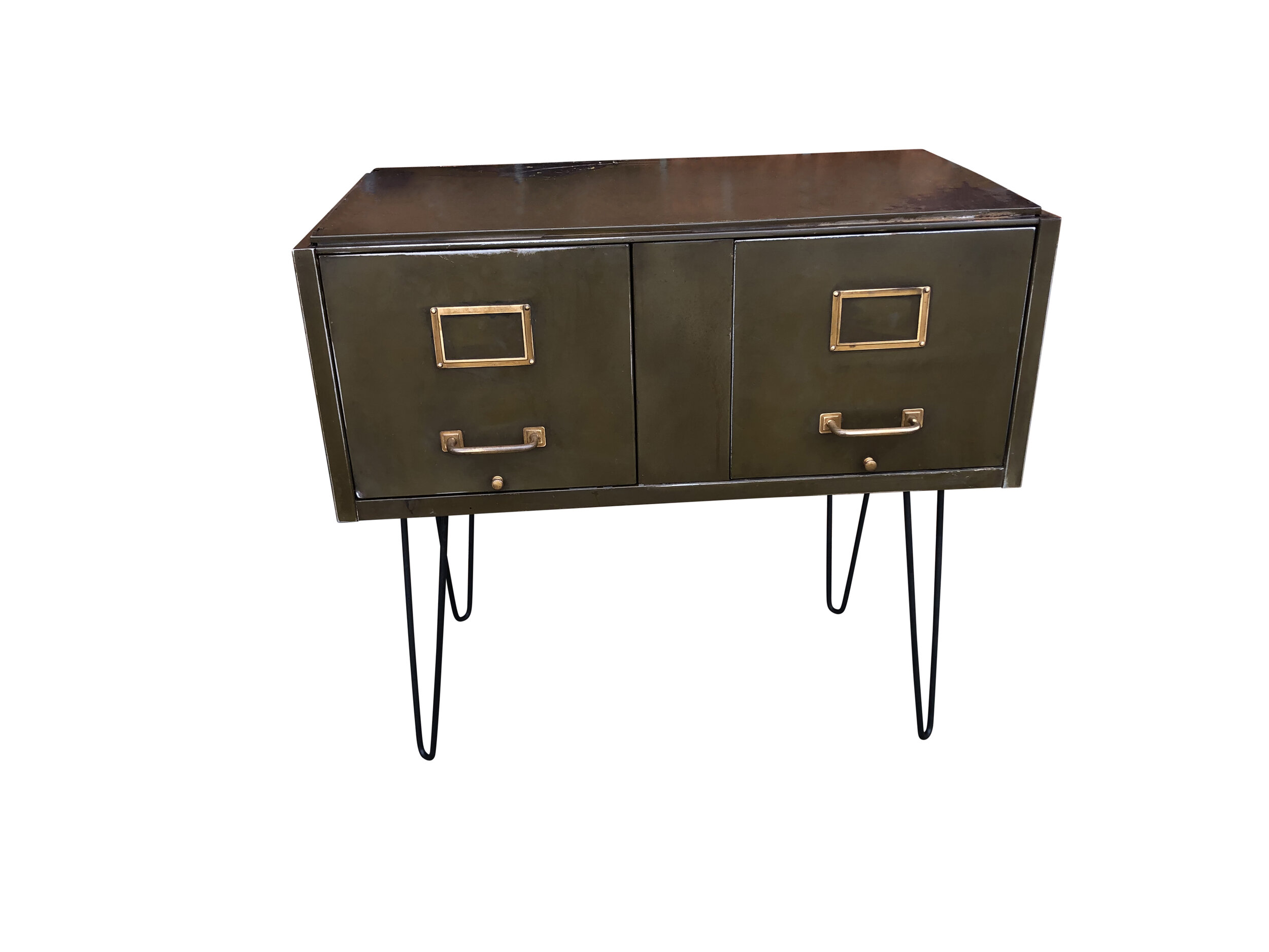 Mid Century Modern Cabinet with Hairpin Legs 