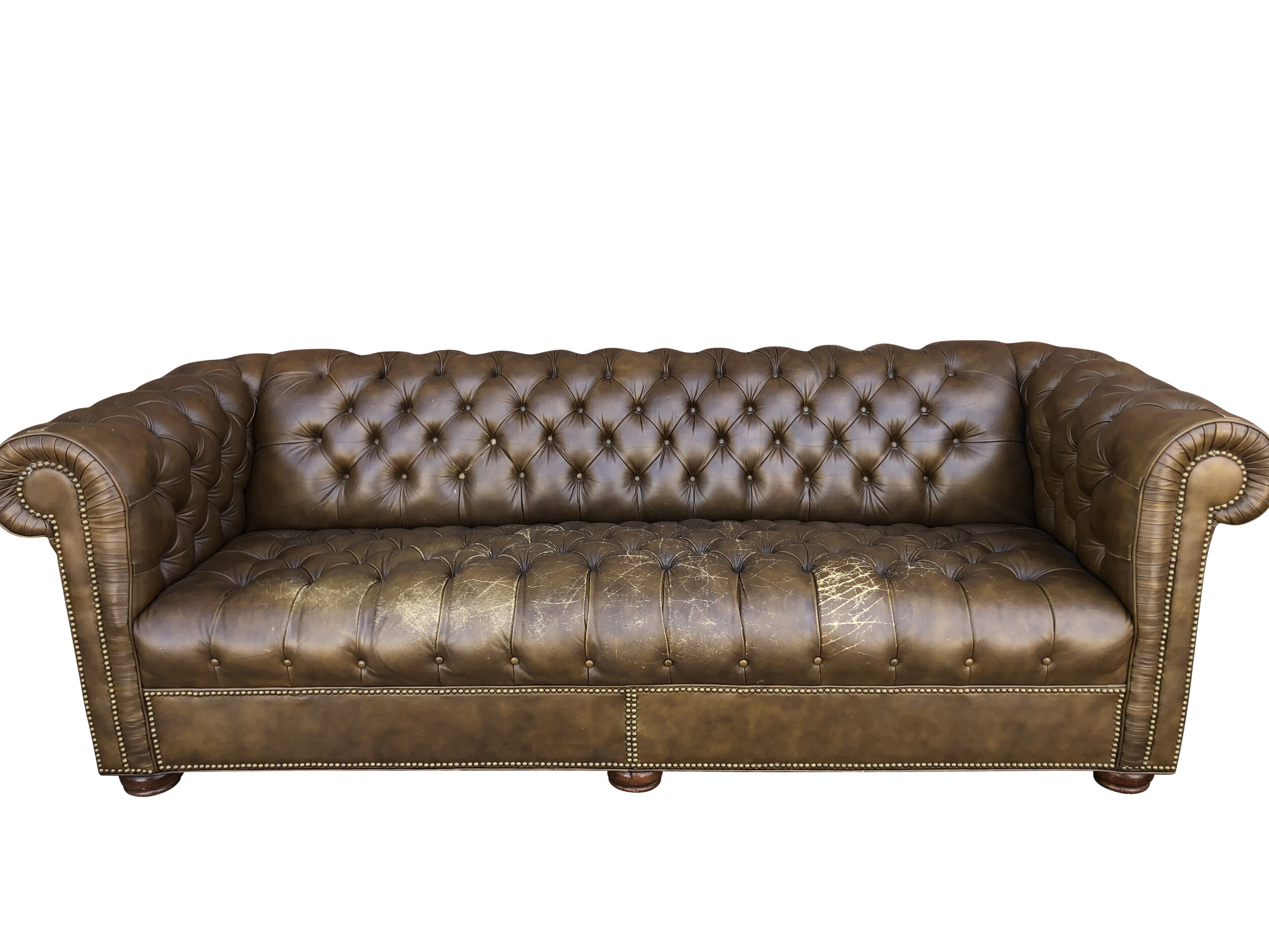 Monumental Tufted Leather Chesterfield Sofa (waiting list)
