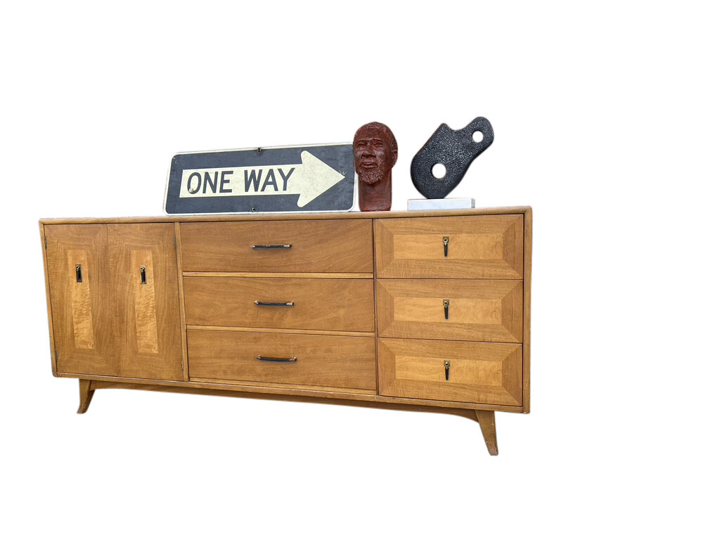 Mid Century Modern Media Console, Credenza 