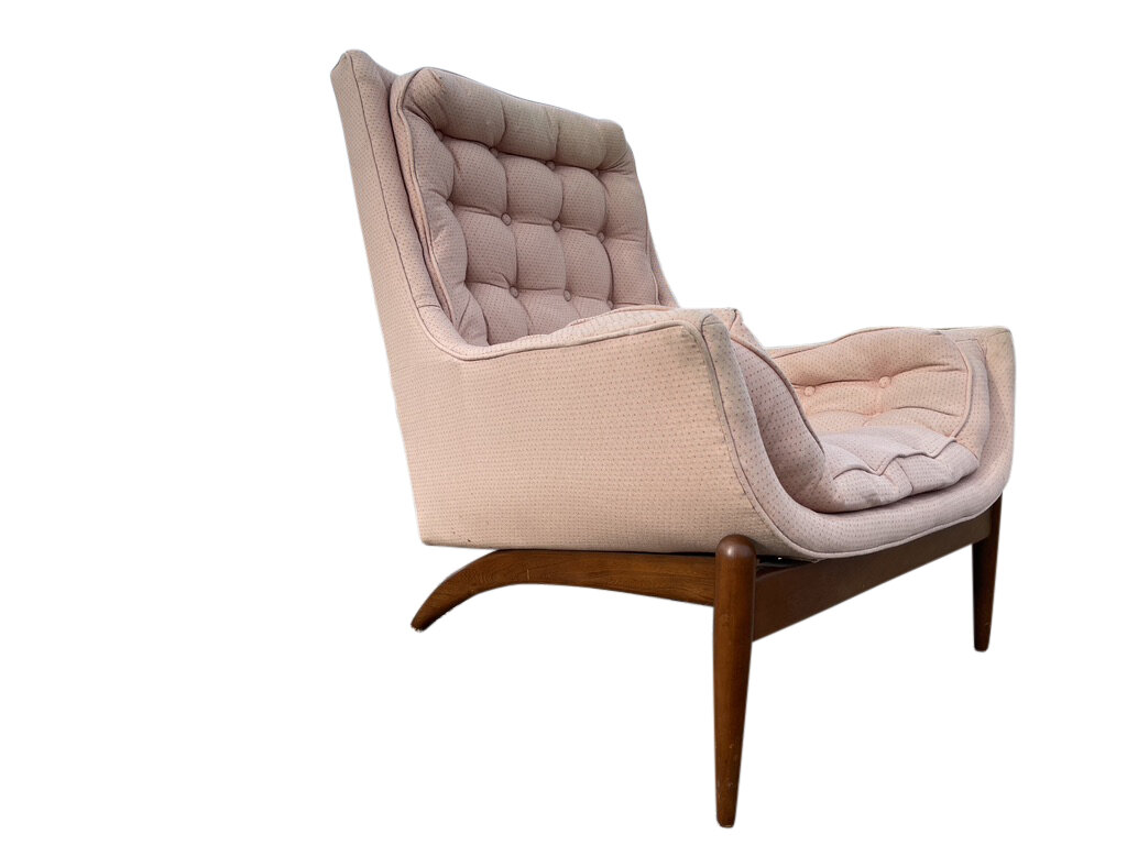 Danish Mid Century Modern Sculpted Chair 