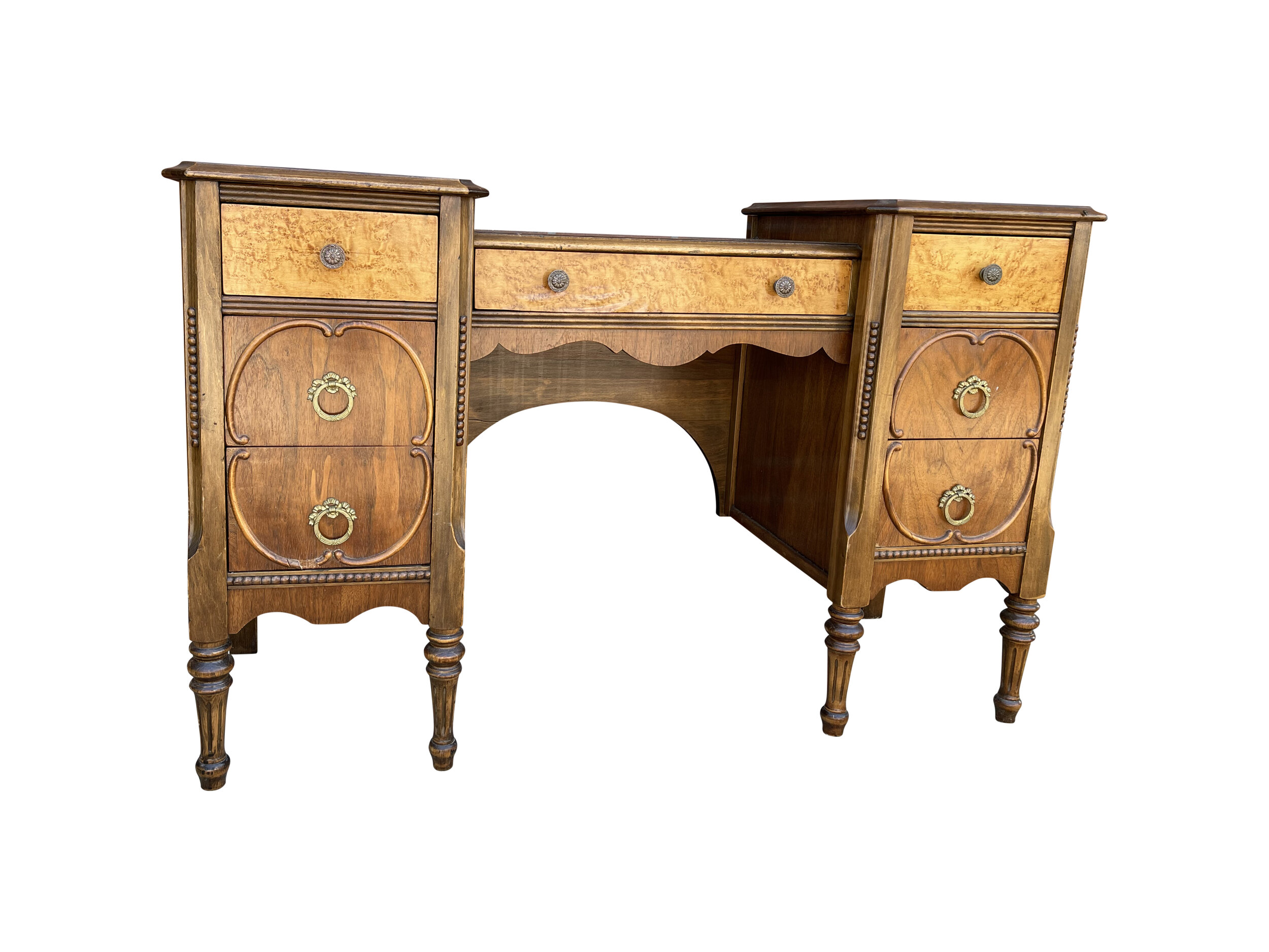 Ornate Art Deco Depression Era Vanity or Desk 