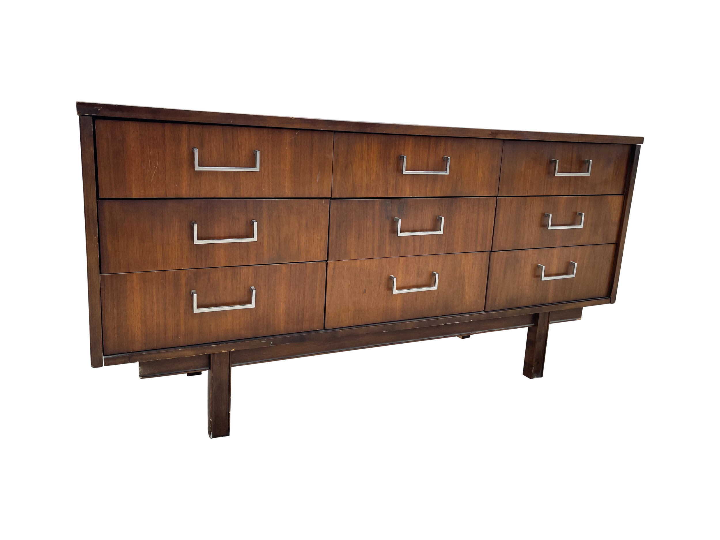 Danish Mid Century Modern Dresser,  Media Console, Credenza Storage Cabinet