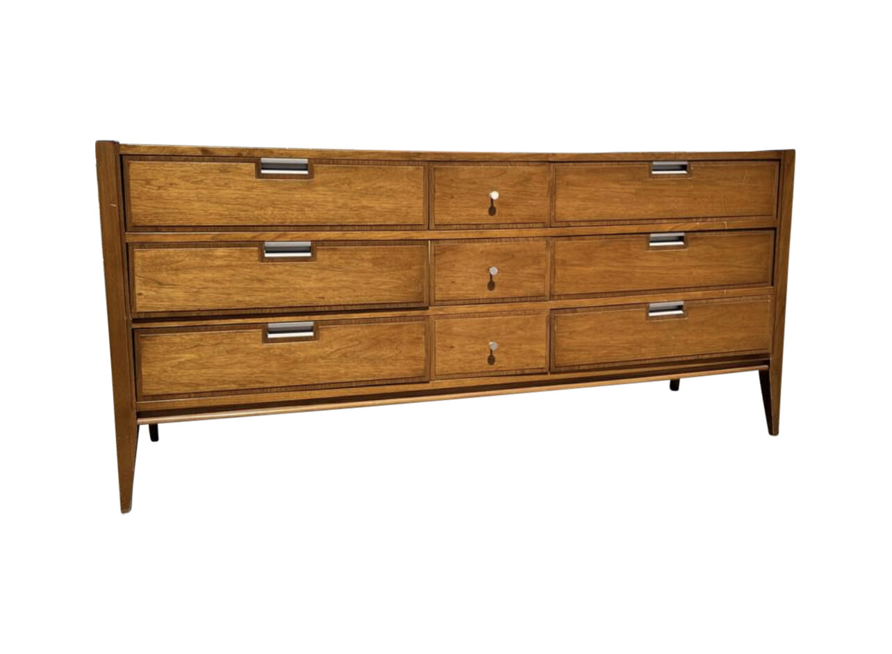 Mid Century Modern Basic Witz Dresser,  Media Console, Credenza 
