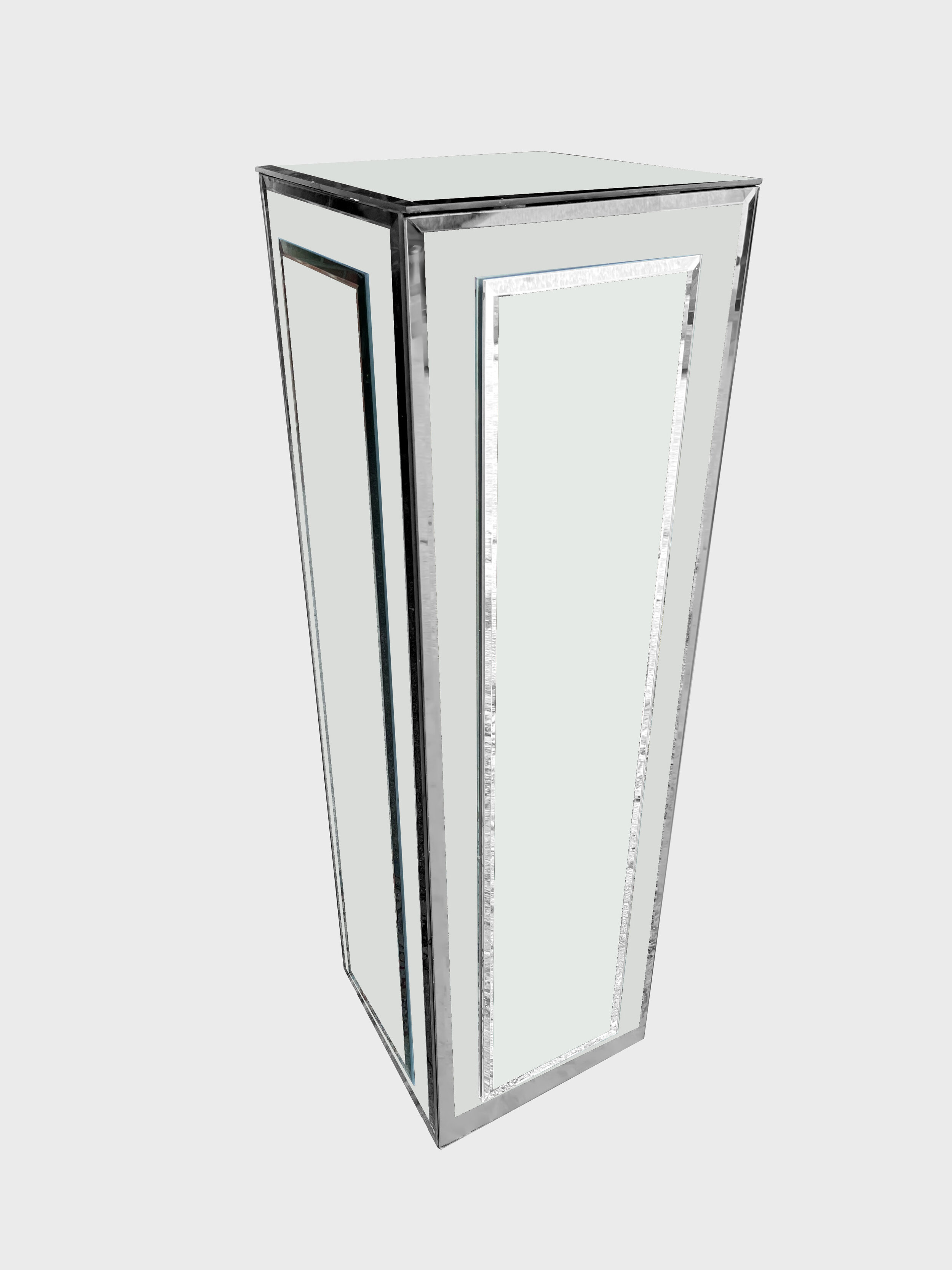 Mid Century Modern Glass Pedestal Table 