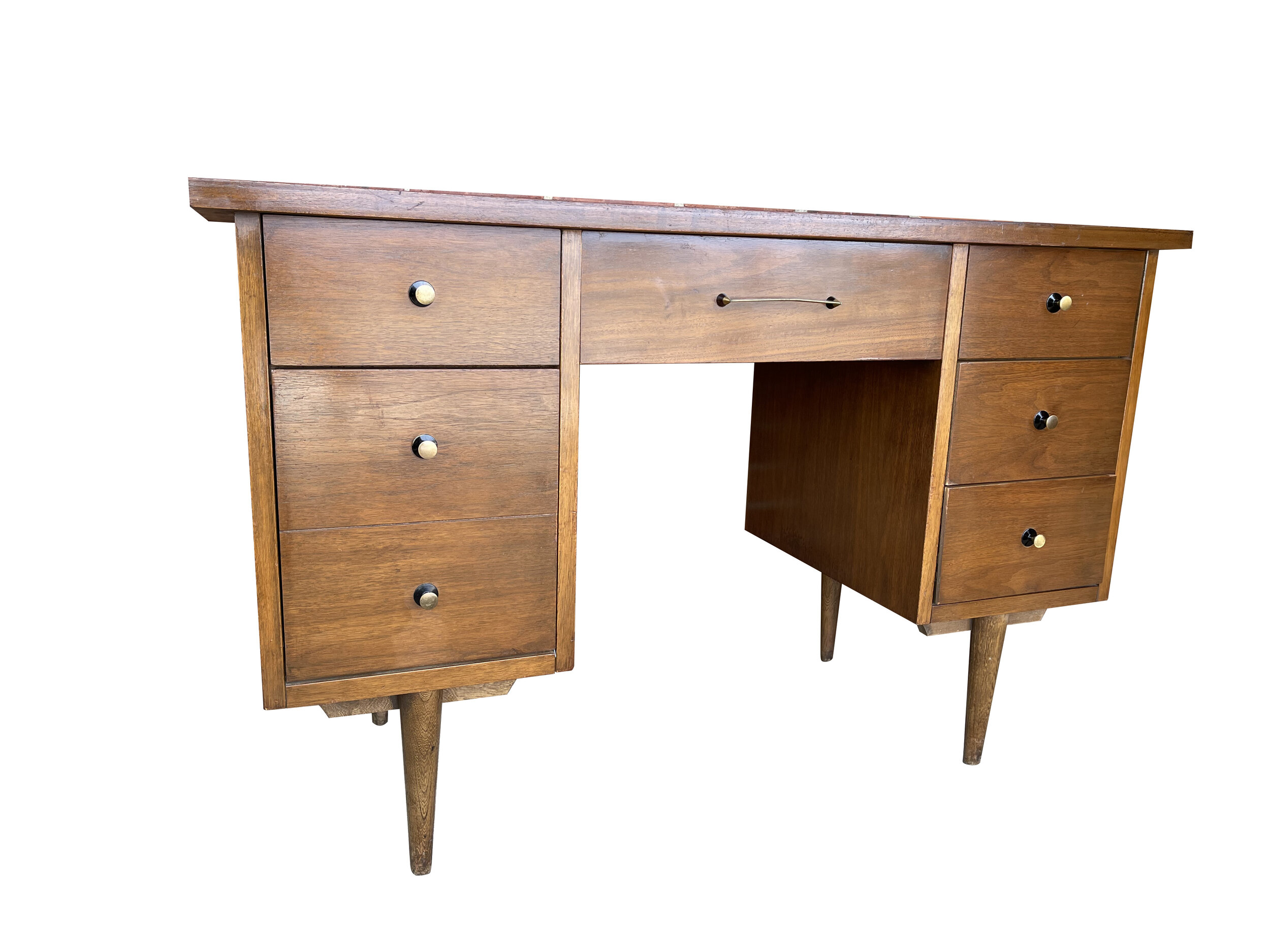 Mid Century Modern Walnut Basset Desk 