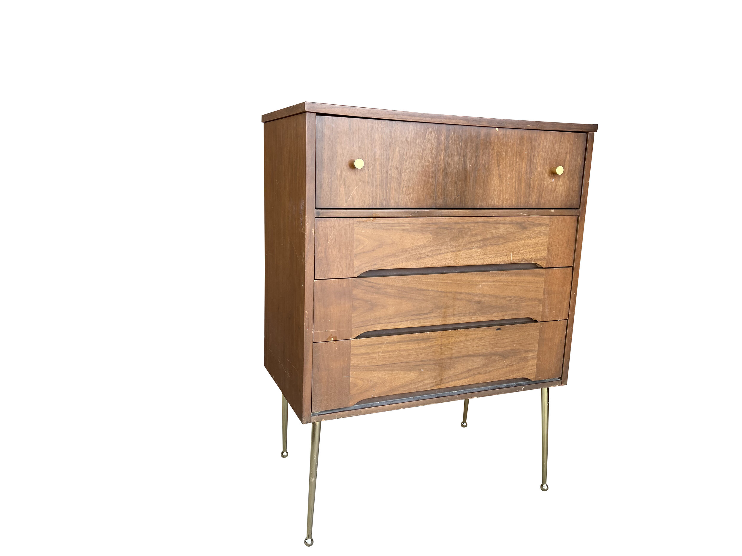 Versatile Mid Century Modern Entry Way Piece, Dresser, Storage Cabinet 