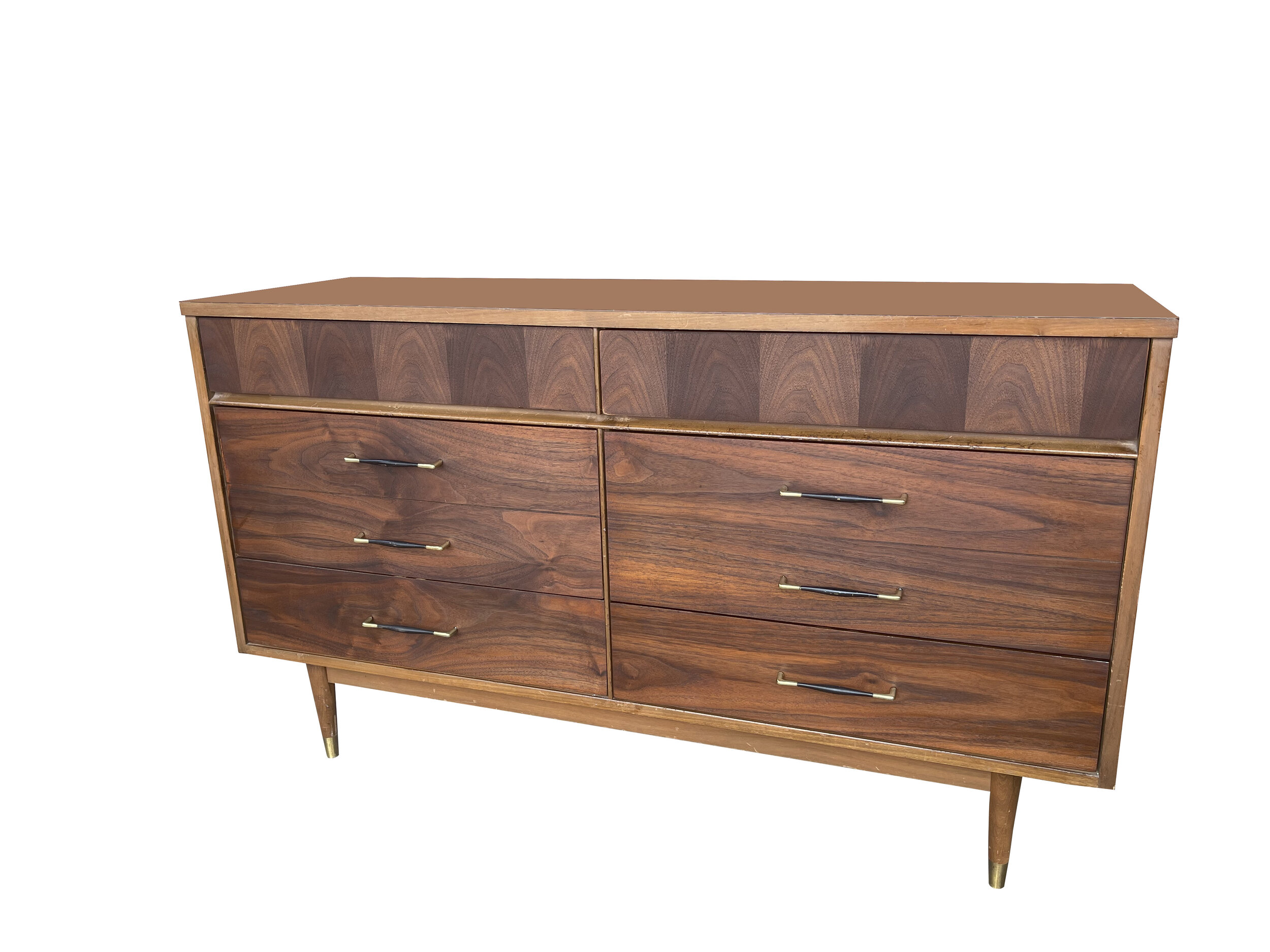 Refinished Mid Century Modern Buffett/Dresser, Credenza