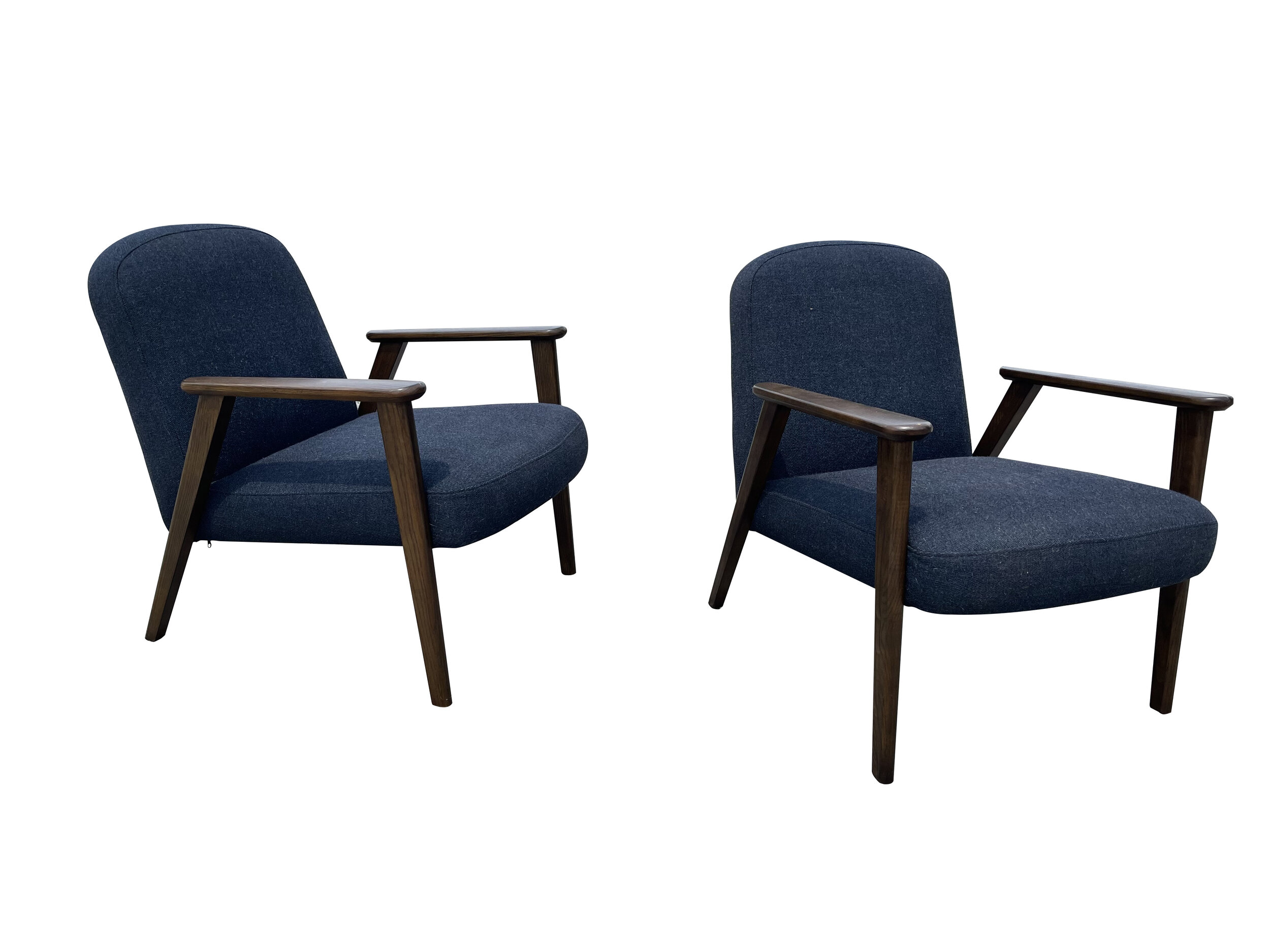 West Elm Mid-Century Show Wood Chair  (Pair) 