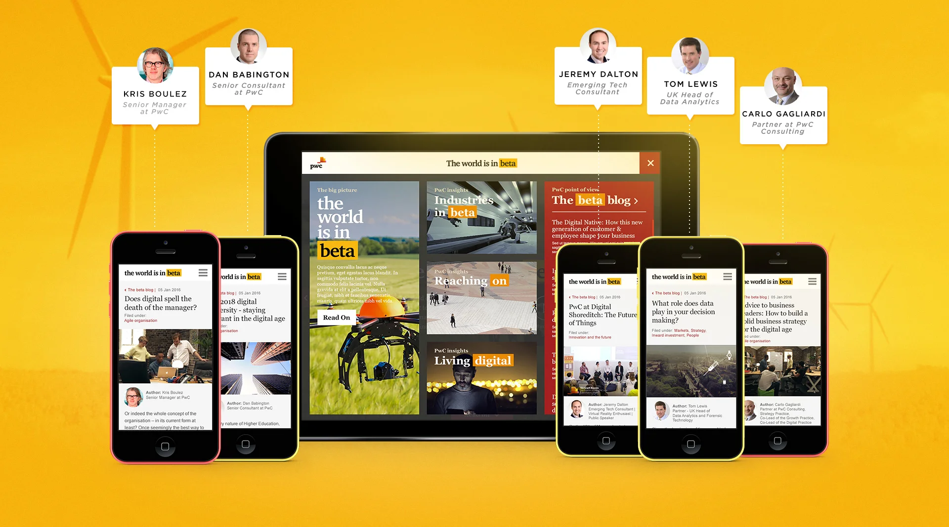 A campaign hub and lead-driving blog