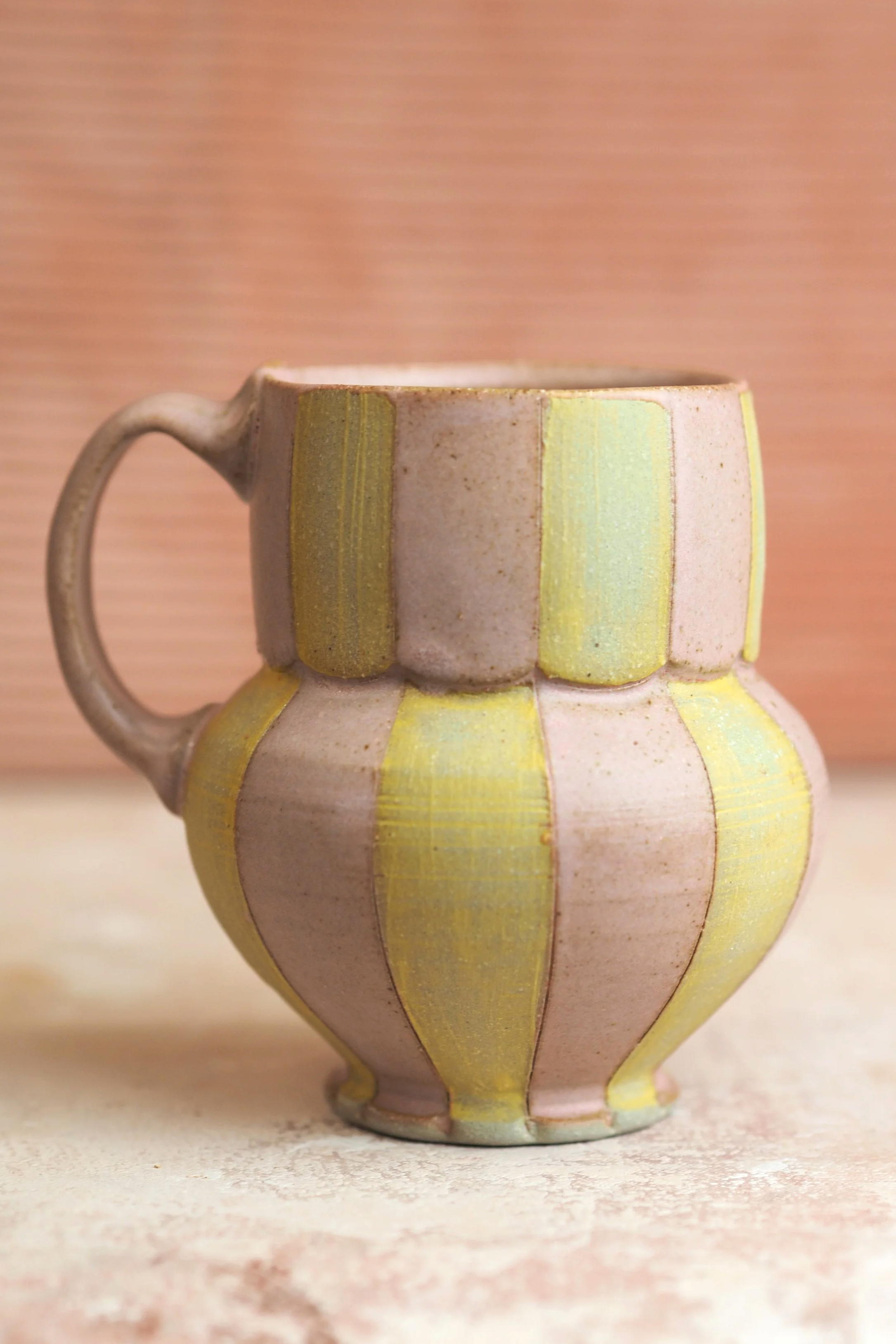 Baloon Mug in Pink and Yellow