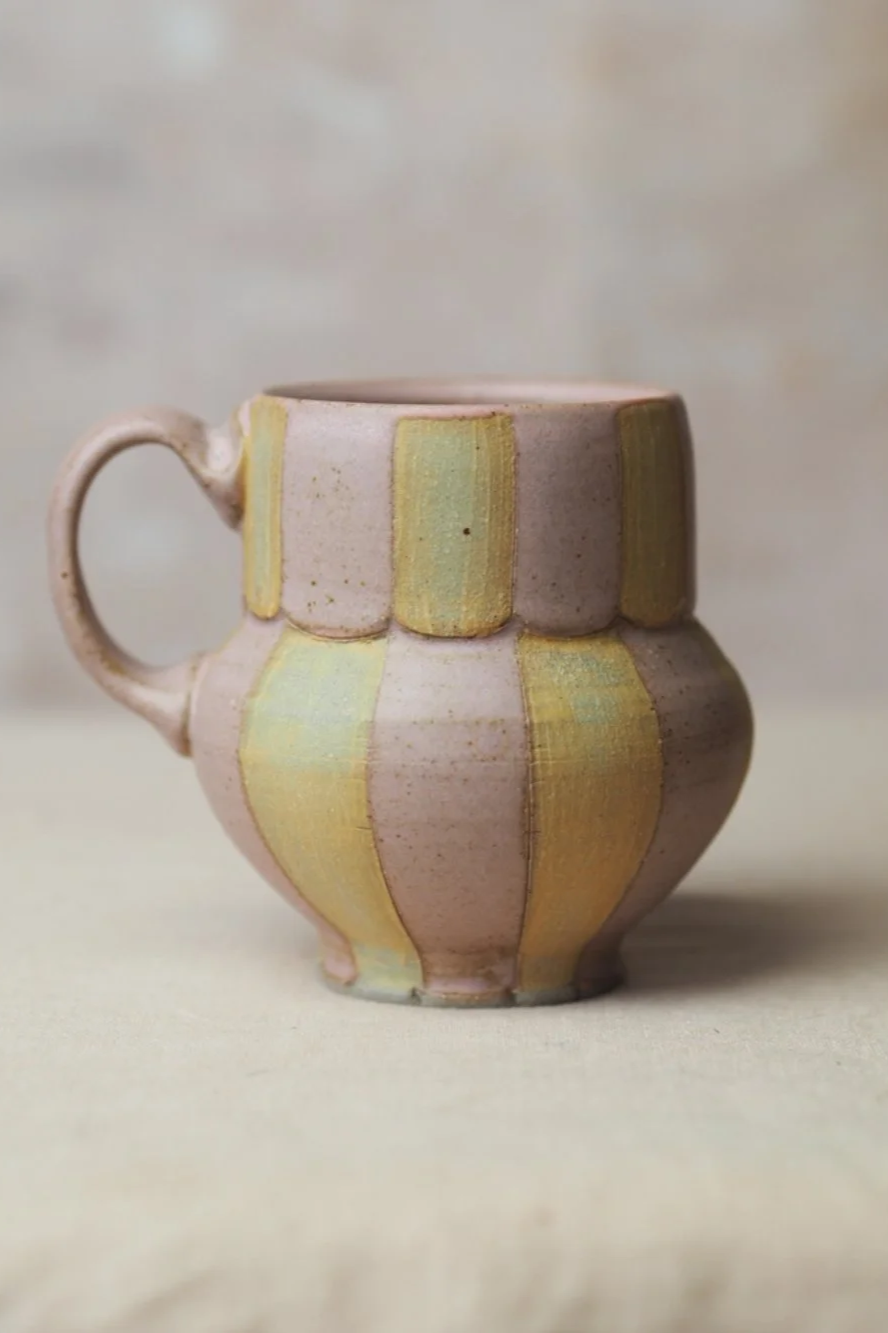Balloon Mug in Pink and Yellow