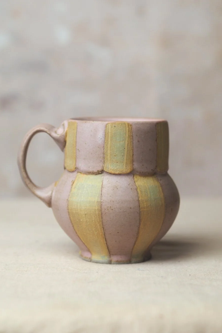 Balloon Mug in Pink and Yellow