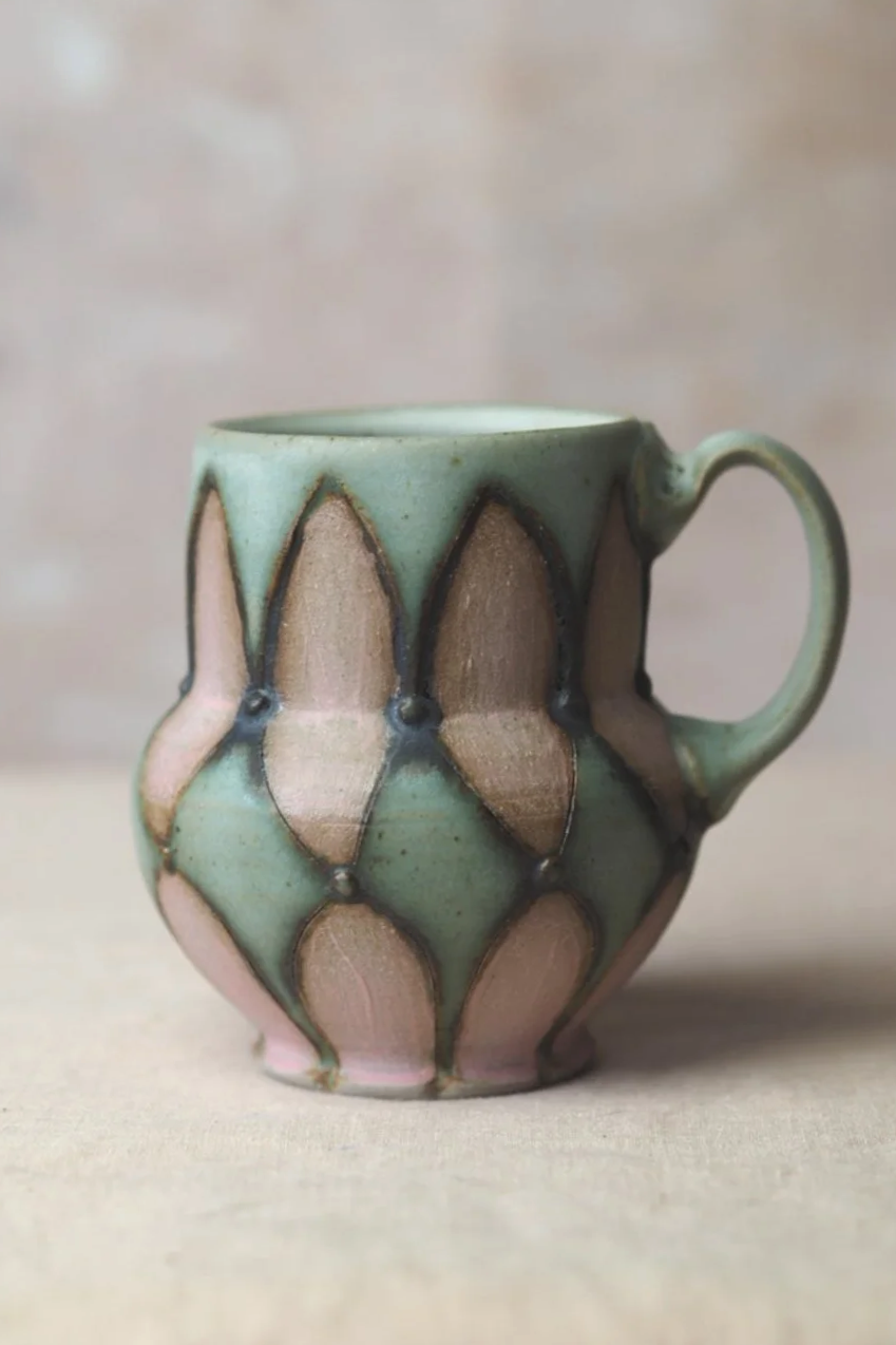Jester Mug in Sage and Sage