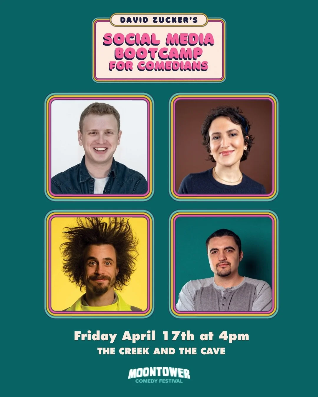 ⚠️ AUSTIN ⚠️ I'm thrilled to be leading this workshop as part of Moontower Comedy Festival next week. All are welcome, whether you're a comedian, manager, producer, writer, agent, social media manager, marketing director, or somewhere in between. Hop