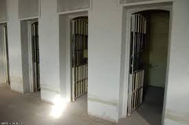 Cells inside the Old Don Jail: Photo depicts the cells where three men would be housed in a cell intended for one.